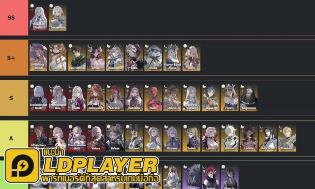 อัปเดตล่าสุด Silver and Blood (Global) Tie List ตัวละครน่าปั้น ตัวไหนเก่งแบกทีมช่วงต้นเกมท้ายเกม