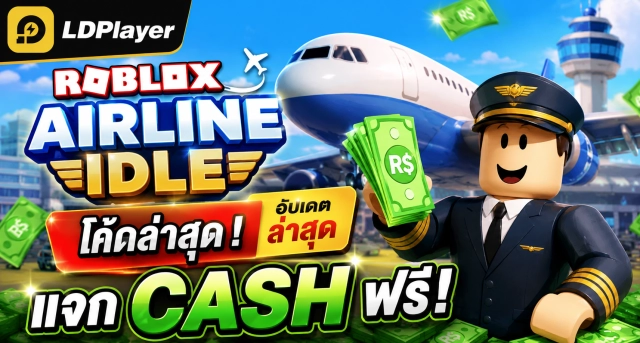 Roblox Airline Idle Codes อัปเดต ล่าสุด แจก Cash