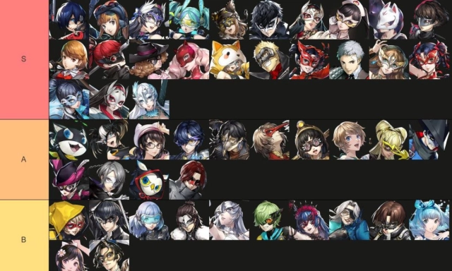 Persona 5: The Phantom X (Global) แนะนำ Tier List ตัวละครน่าปั้น ตัวไหนเก่งแบกทีม