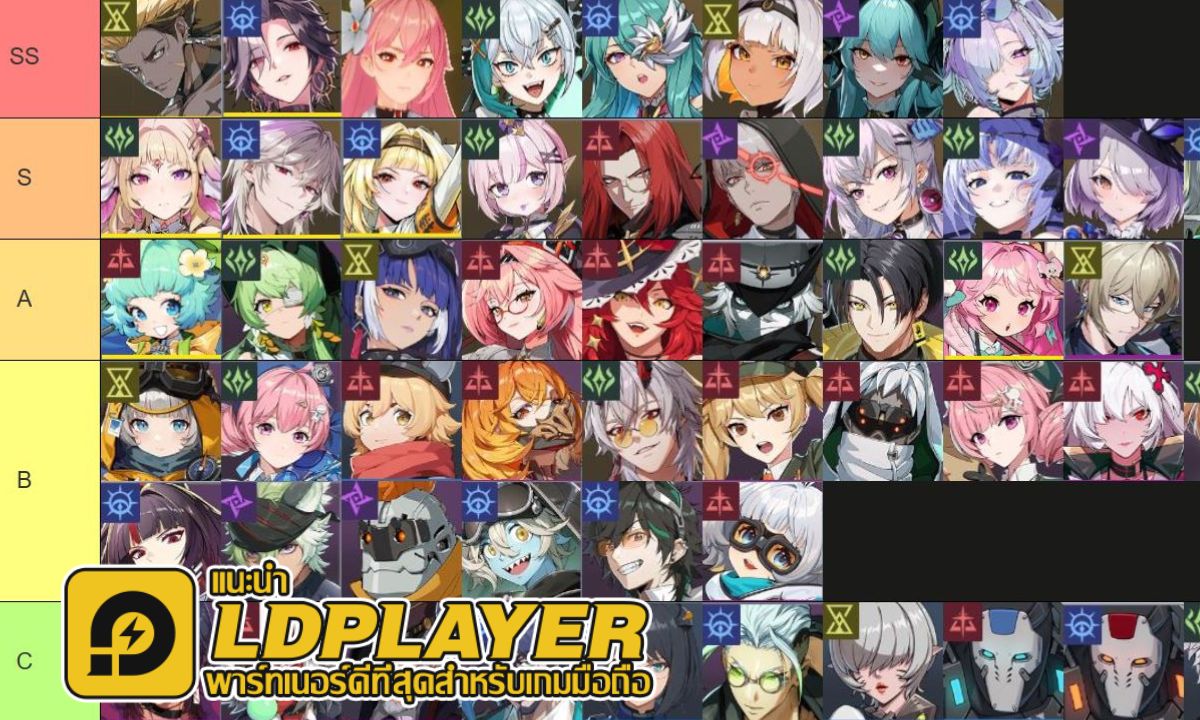 Etheria: Restart Tier List ตัวละครน่าปั้น ตัวไหนเก่งแบกทีมช่วงต้นเกมท้ายเกม เก่งมากใช้ได้ยาวๆ