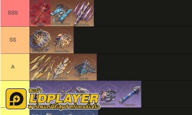Soul Land Time Reversed (SEA) TierList อาวุธลับน่าปั้น มือใหม่!! อันไหนเก่งมากใช้ได้ยาวๆ