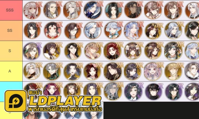 ลิขิตรักใต้เงาจันทร์ (SEA) TierList ตัวละครน่าปั้น ตัวไหนเก่งแบกทีมช่วงต้นเกมน่าปั้นแบกที่มได้!!