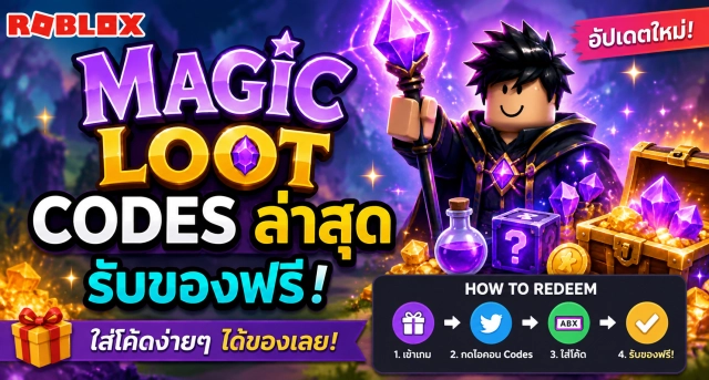 Roblox Magic Loot Codes ล่าสุด รับของฟรีและวิธีใช้โค้ด