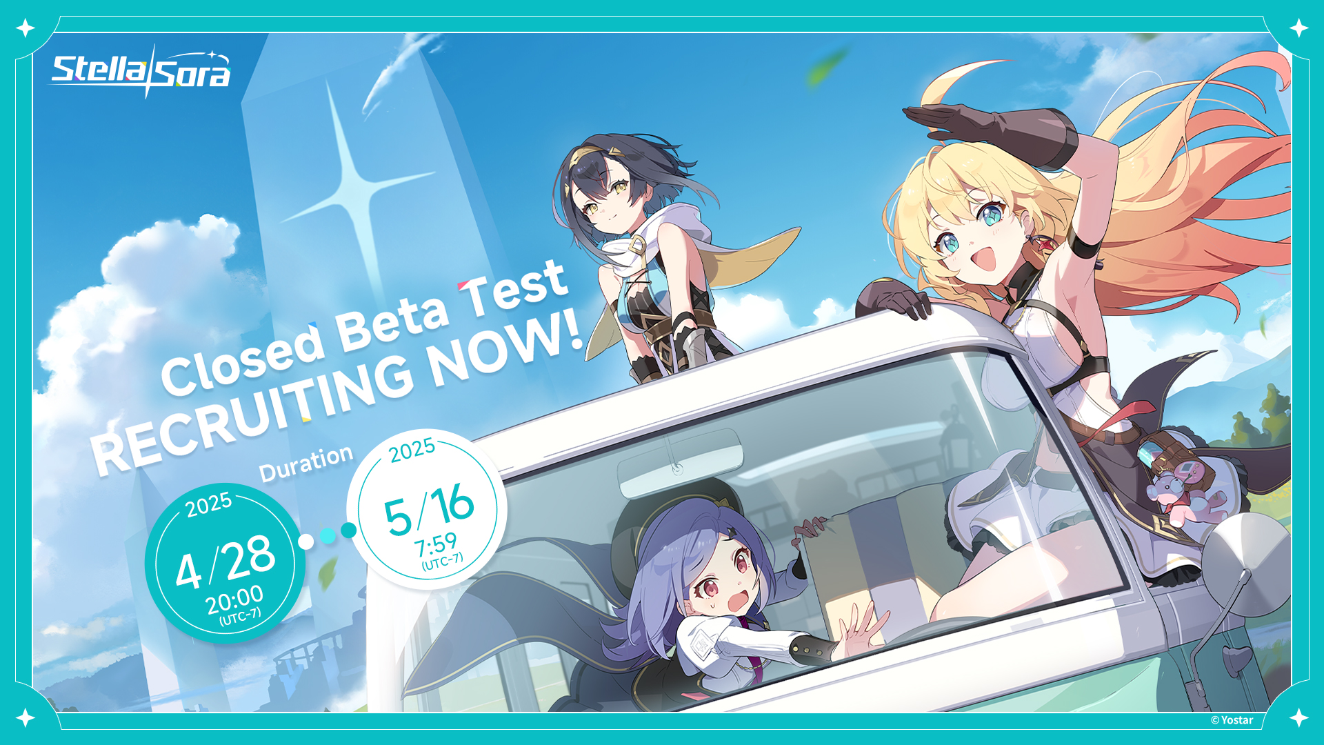 Stella Sora (Global) เปิดลงทะเบียนเข้าร่วม CBT หมดเขต 16 พ.ค.นี้!!