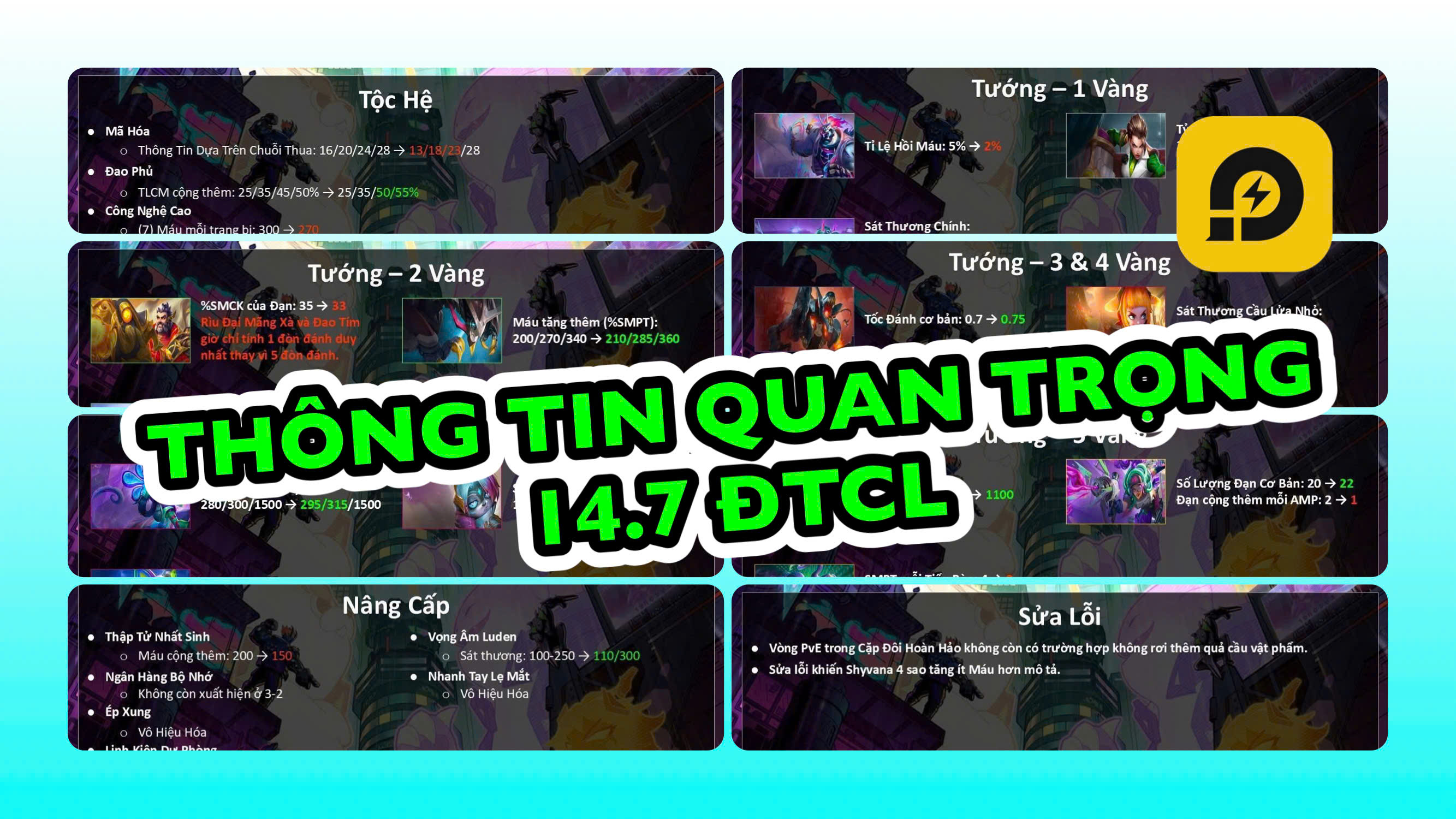 Đấu Trường Chân Lý: Thông Tin Sớm Phiên Bản 14.7 - Cân Bằng Meta CKTG