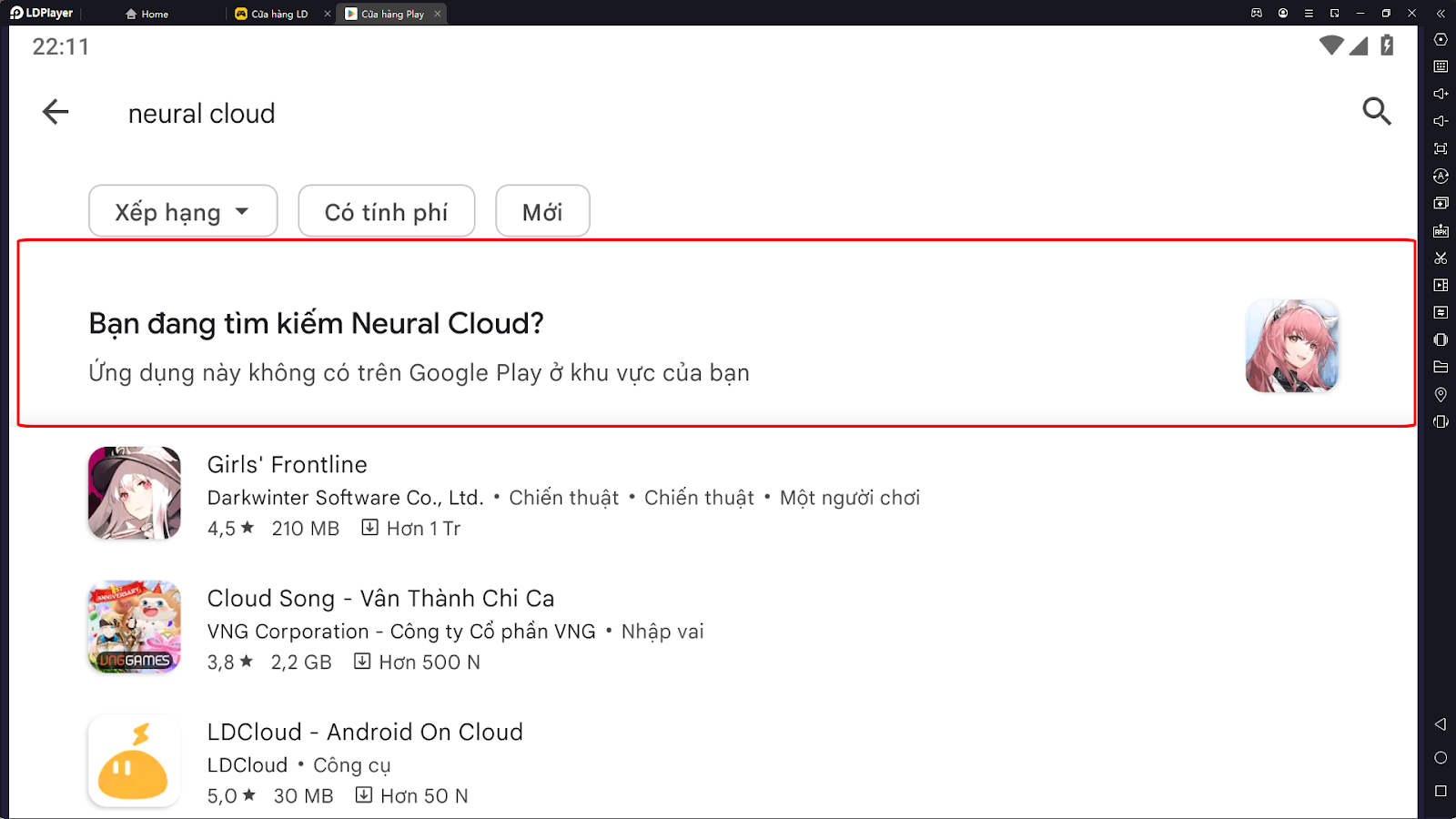 『HƯỚNG DẪN』Cách tải NEURAL CLOUD trên PC & Cách giải quyết CH Play báo lỗi mục này không có sẵn ở quốc gia của bạn