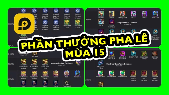 Đấu Trường Chân Lý: Thông Tin Chi Tiết Phần Thưởng Pha Lê Mùa 15 ĐTCL