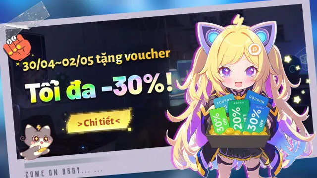 Mừng Đại Lễ 30/04~01/05: Nhận voucher nạp LD Game mới!