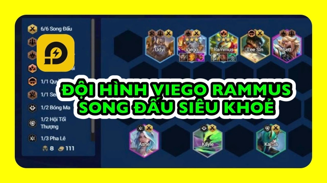 Đấu Trường Chân Lý: Cách Chơi Đội Viego Rammus Song Đấu ĐTCL Mùa 15