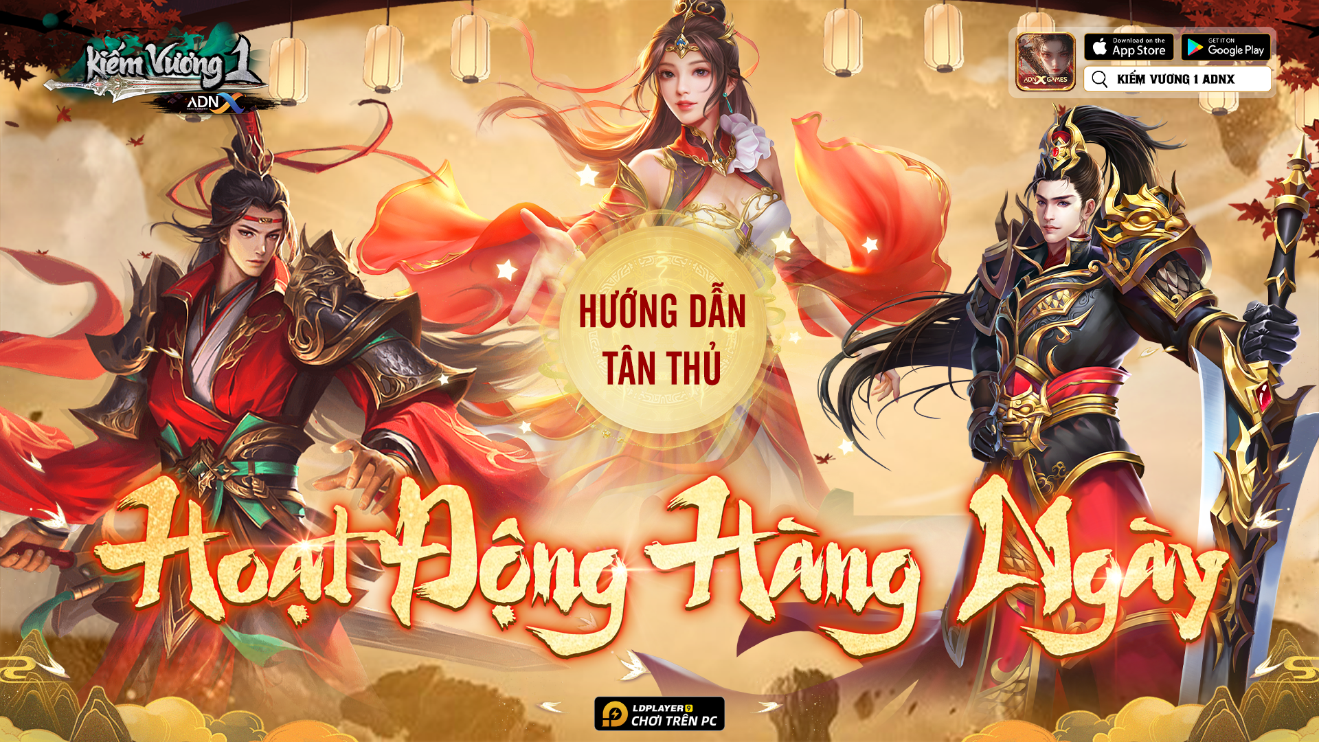 Kiếm Vương 1 ADNX: Hướng dẫn Tân Thủ tham gia hoạt động ngày