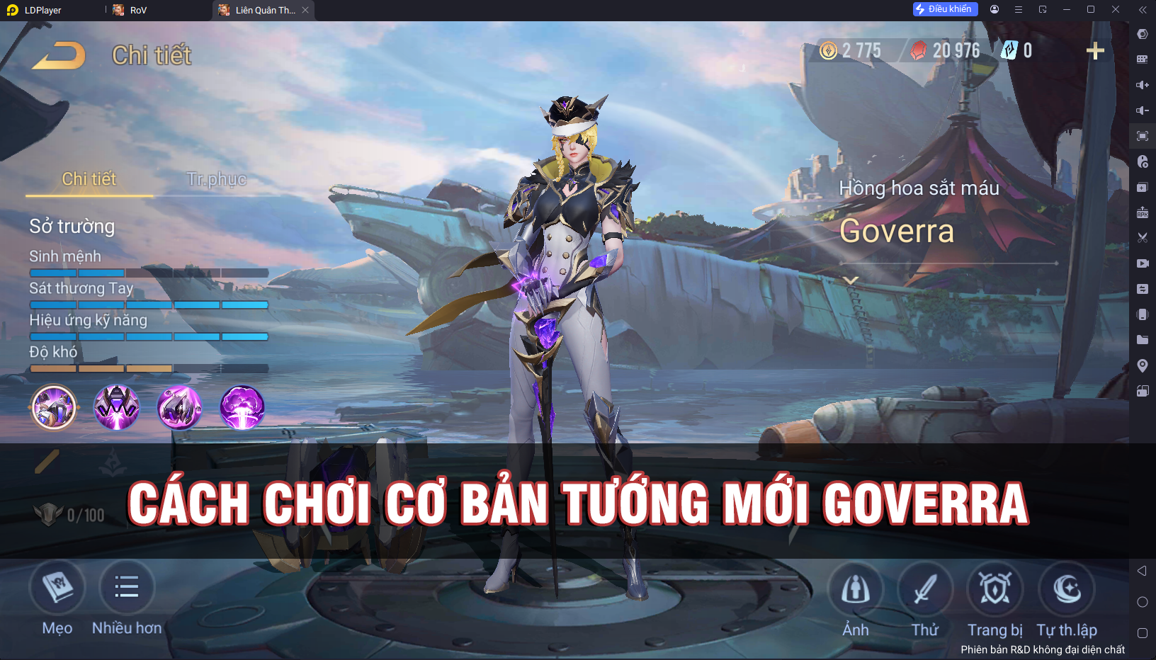 Liên Quân Mobile: Cách Chơi Cơ Bản Tướng Mới Goverra