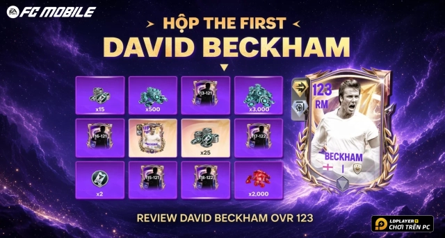 FC Mobile VN: Review David Beckham Hộp The First A