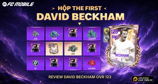 FC Mobile VN: Review David Beckham Hộp The First A