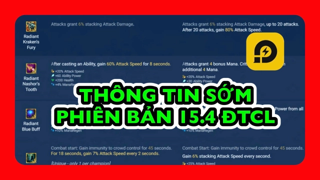 Đấu Trường Chân Lý: Thông Tin Sớm Phiên Bản 15.4 ĐTCL