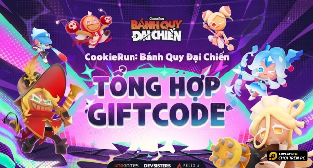 Code CookieRun: Bánh Quy Đại Chiến mới nhất 2026 và Hướng Dẫn Nhập Giftcode